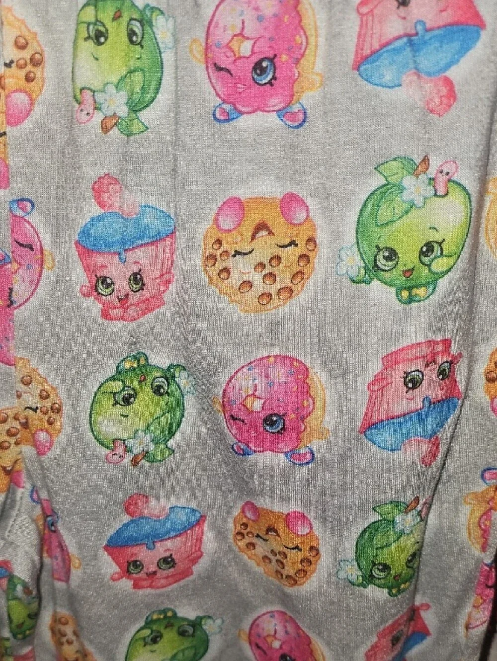 Shopkins Kids Gray Character Print Pajama Pants Size Large